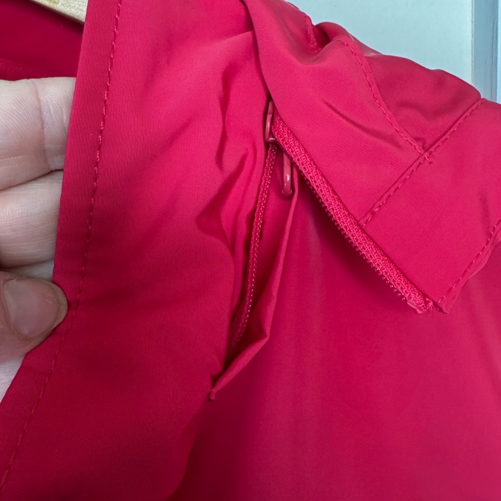 Talbots Bright Pink Hooded Utility Spring Jacket - Picture 2 of 5